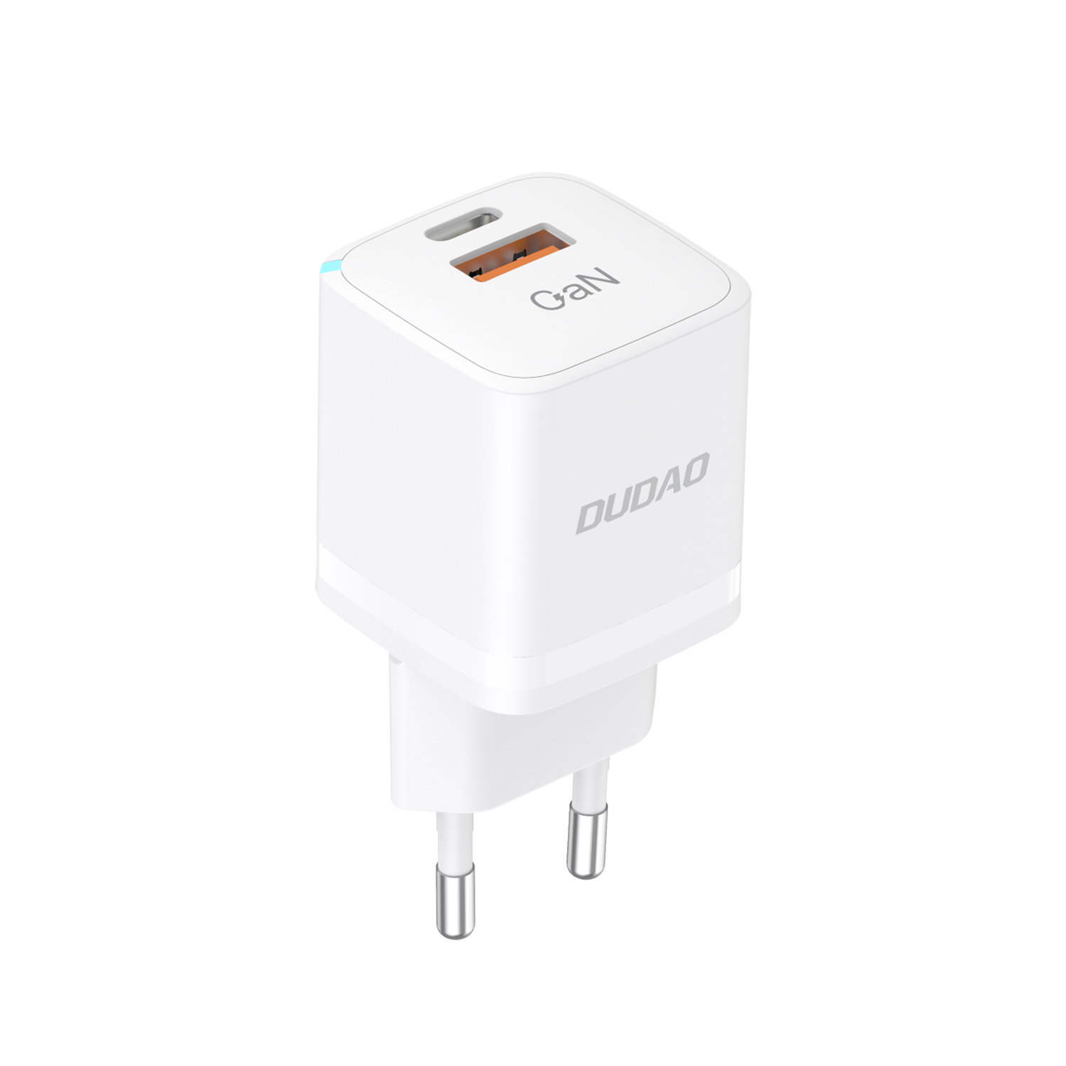 Sieninis įkroviklis GaN 33W PPS USB C/USB Dudao A13Pro – baltas