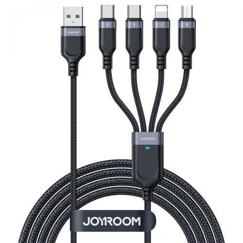 USB laidas Joyroom 4in1 / S-1T4018A18 juodas 120cm