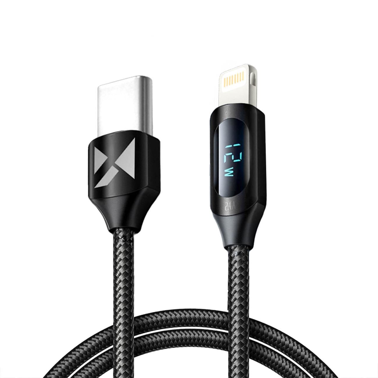 Wozinsky WUCLC1 Lightning - USB-C кабель 36W 480Mb/s 1m - чёрный
