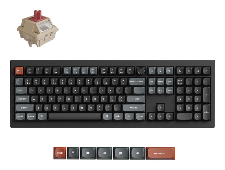 Belaidė klaviatūra KEYCHRON V6 Ultra juoda