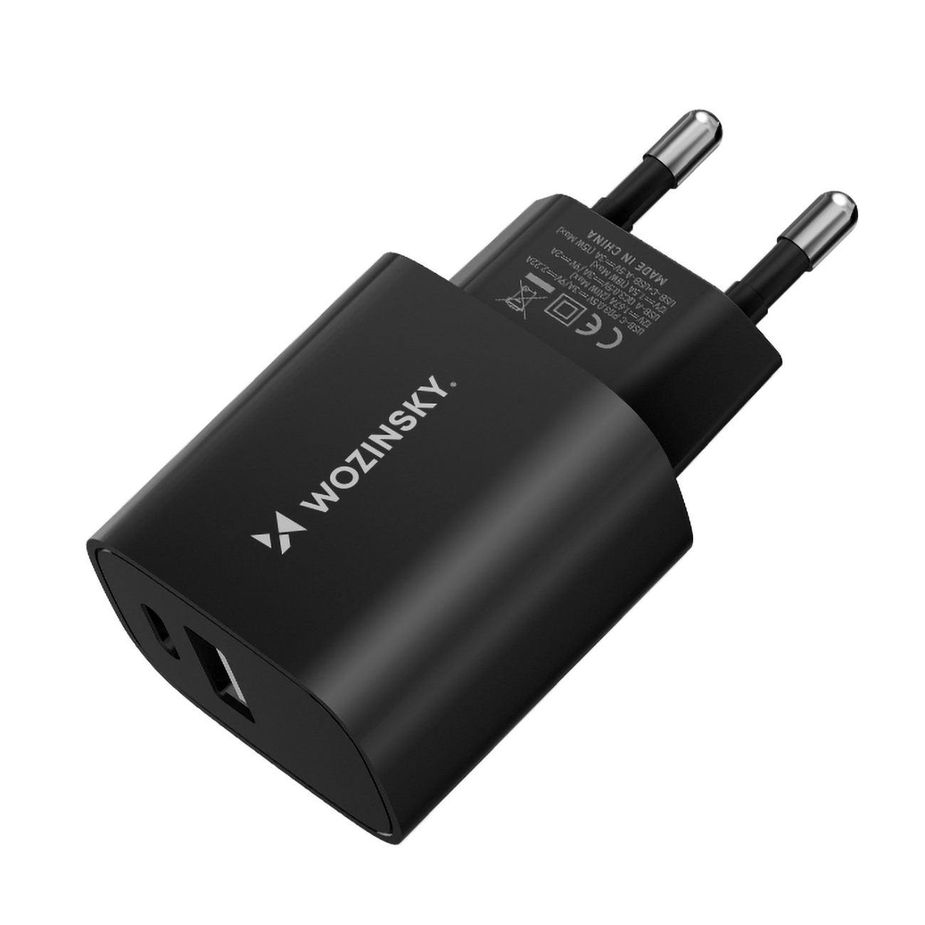 Įkroviklis Wozinsky (WGWCB) (1xUSB-C;1xUSB 3A 20W) juodas