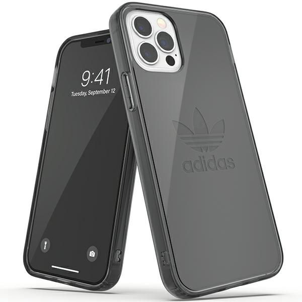 Adidas OR Apsauginis skaidrus dėklas iPhone 12 / iPhone 12 Pro - juodas