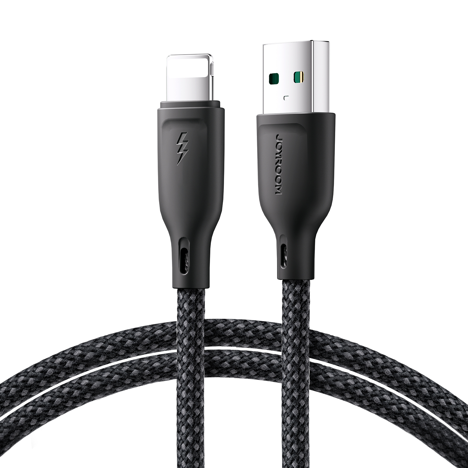 Joyroom Multi-Color Series S-A34 кабель USB-A Lightning 3A 1м - чёрный