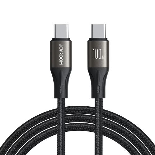 USB laidas Joyroom SA25-CC5, juodas, Type-C / Type-C, 120 cm