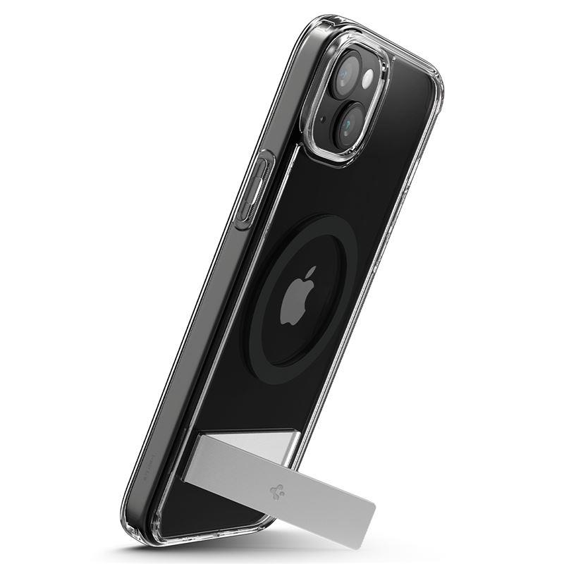 Spigen Ultra Hybrid S Magnetinis dėklas telefonui su stovu iPhone 15 - Juodas