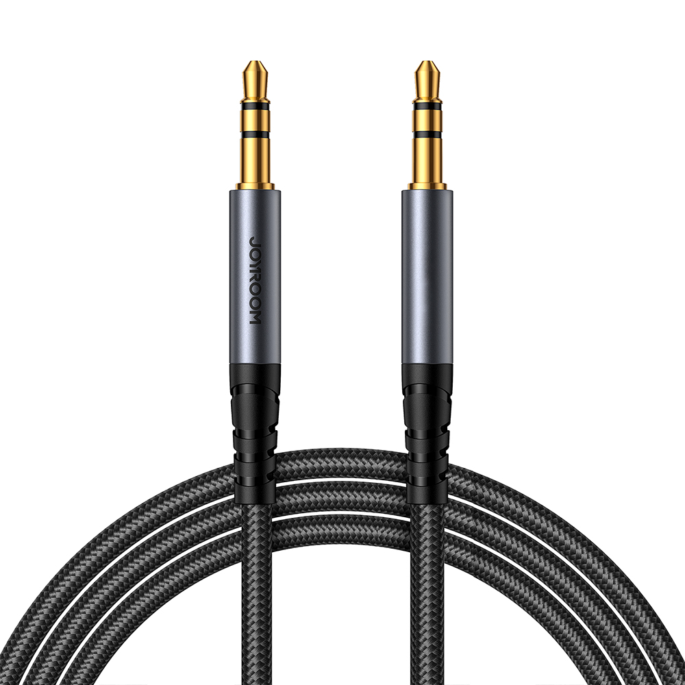 Audio adapteris Joyroom (SY-A08) 3,5mm į 3,5mm (p-p) 1,2m juodas