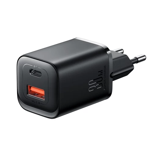 Įkroviklis Joyroom JR-TCF08EU juodas 30W (1xPD / 1xQC3.0)