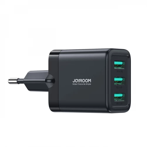 Įkroviklis Joyroom JR-TCN02 juodas 17W (3xUSB)