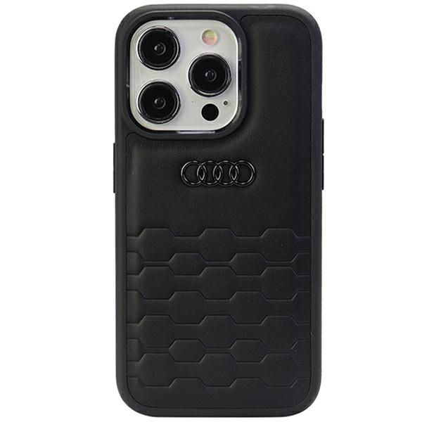 Audi GT Sintetinės odos dėklas telefonui iPhone 15 Pro - juodas