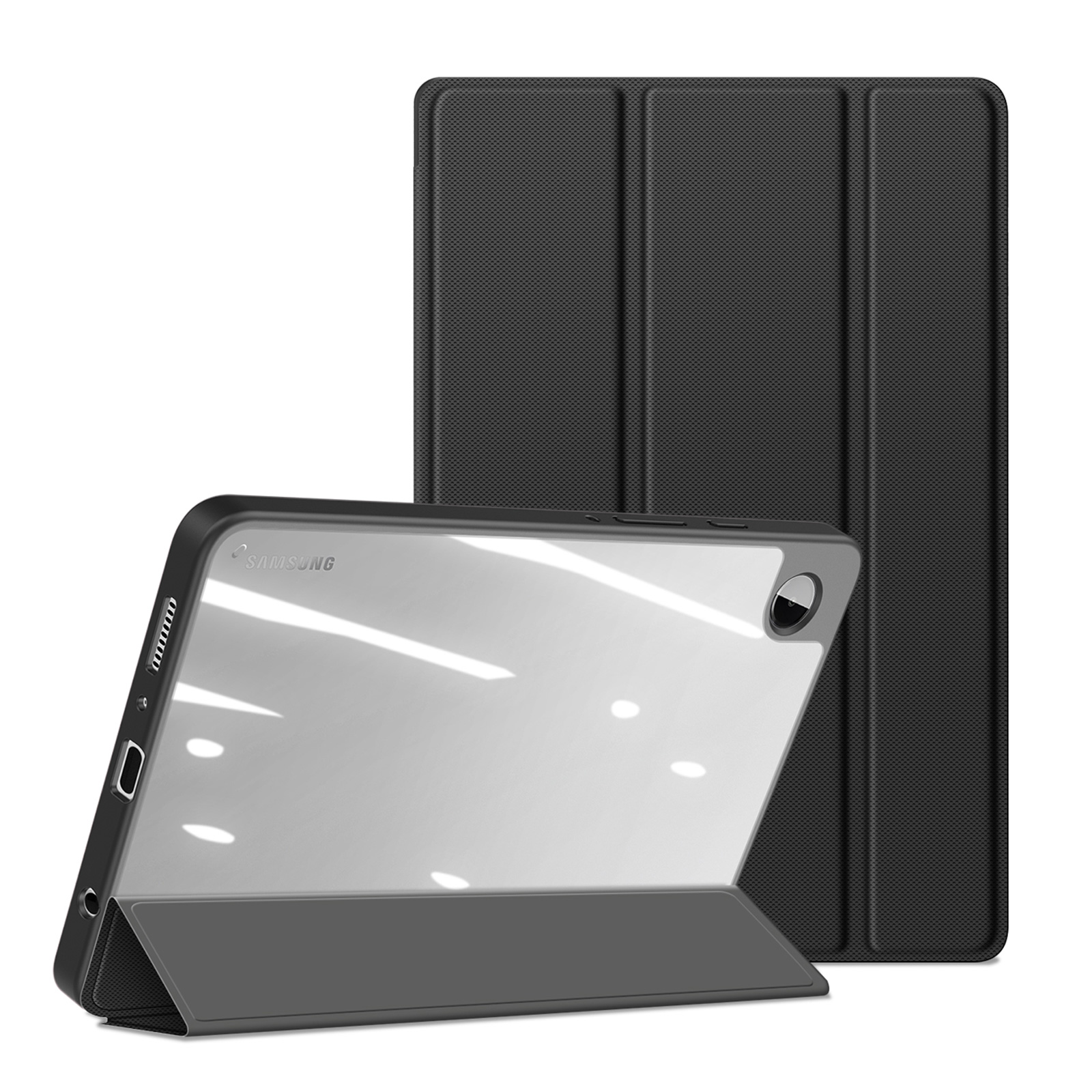 Dux Ducis Toby dėklas planšetiniam kompiuteriui Samsung Galaxy Tab A9 8.7'' su flip stovu - juodas