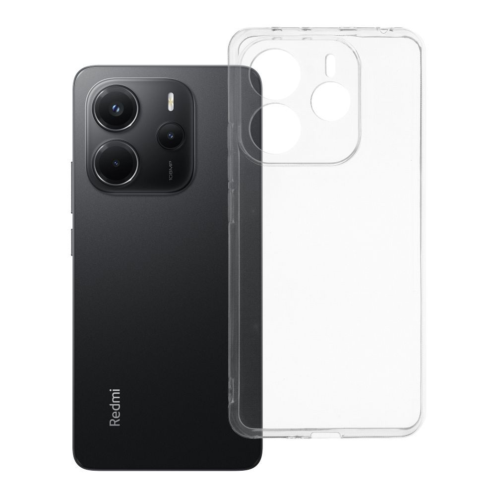 Dėklas telefonui 2 mm XIAOMI Redmi Note 14 5G (kameros apsauga) skaidrus