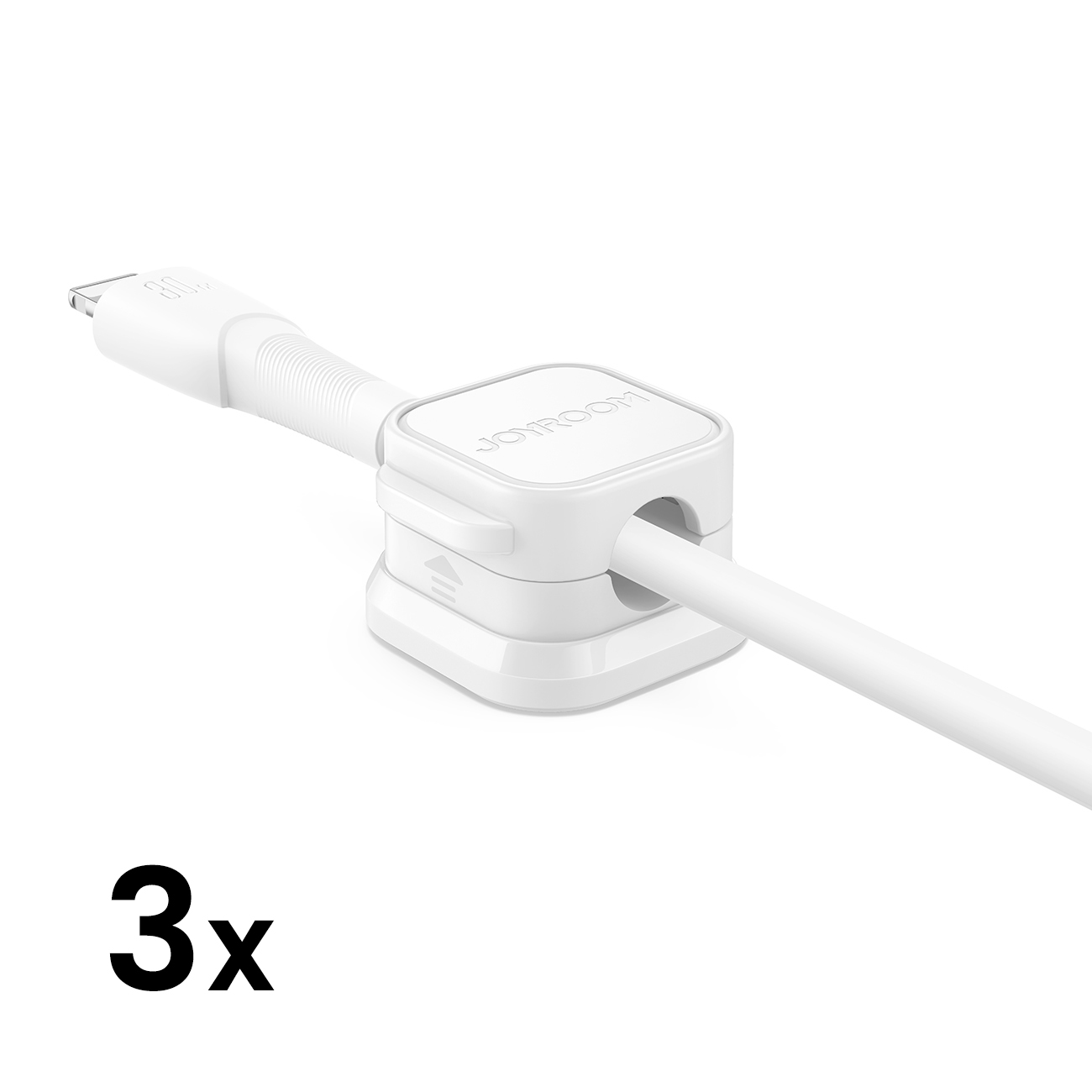 Magnetinis kabelių tvarkytuvas Joyroom JR-ZS368, 3 vnt. (baltas)