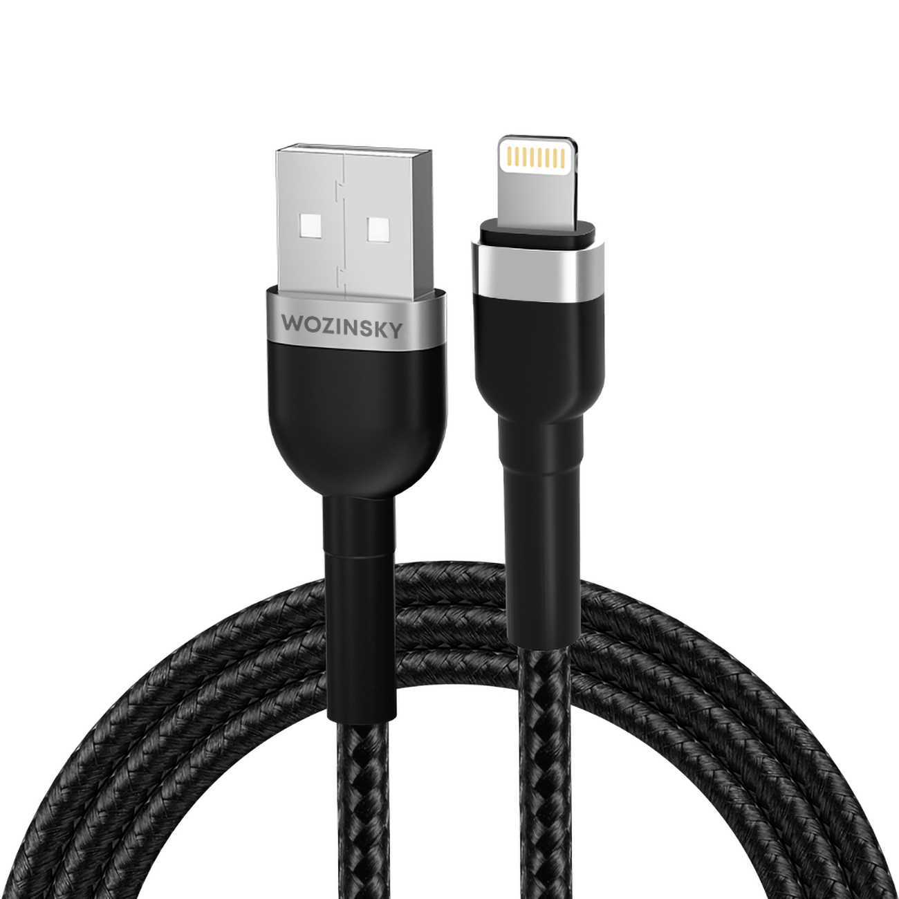 Wozinsky WNBAL1 USB-A / Lightning kabelis 2.4A 1m - juodas