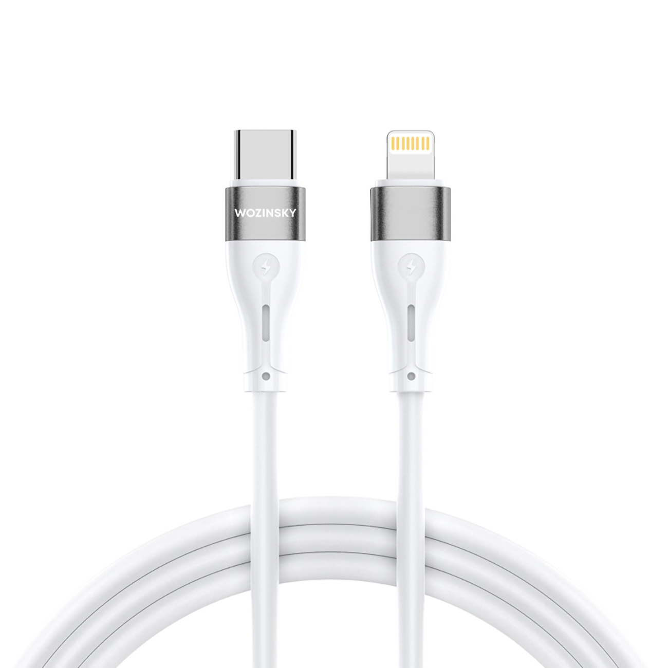 Wozinsky WSTCL1 Lightning / USB-C PD 27W kabelis 1m - baltas