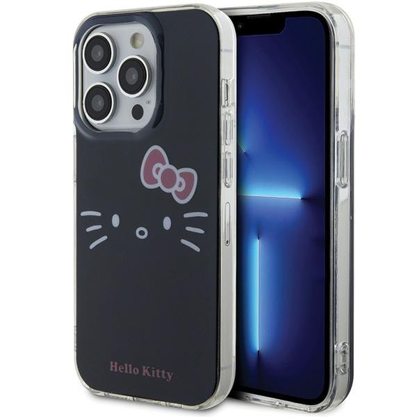 Hello Kitty IML Kitty Face dėklas telefonui iPhone 15 Pro - juoda