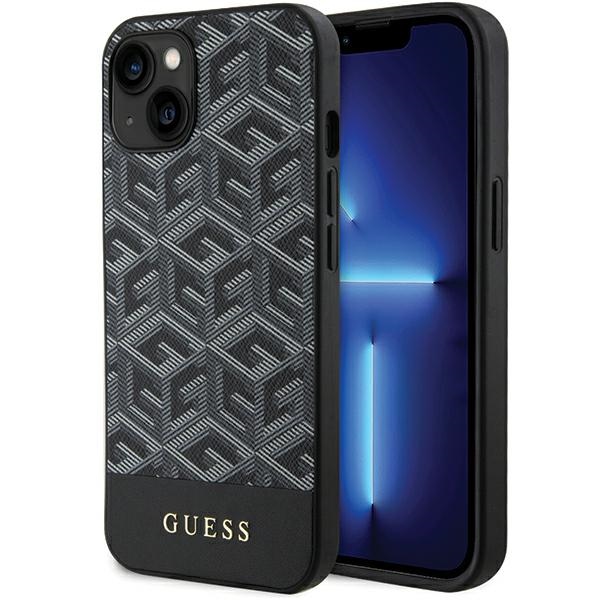 Guess GCube Juostelės Magnetinis dėklas telefonui iPhone 15 / 14 / 13 - juoda