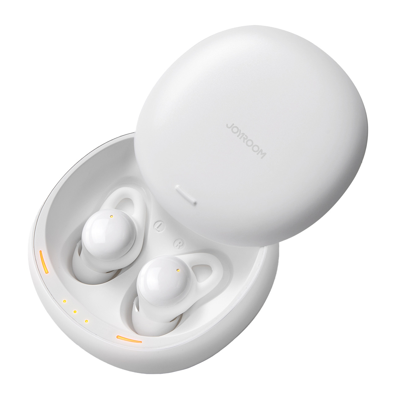 TWS Joyroom JR-TS2 Cozydots Series belaidės ausinės su aktyviu triukšmo slopinimu, Bluetooth 5.3 - baltos
