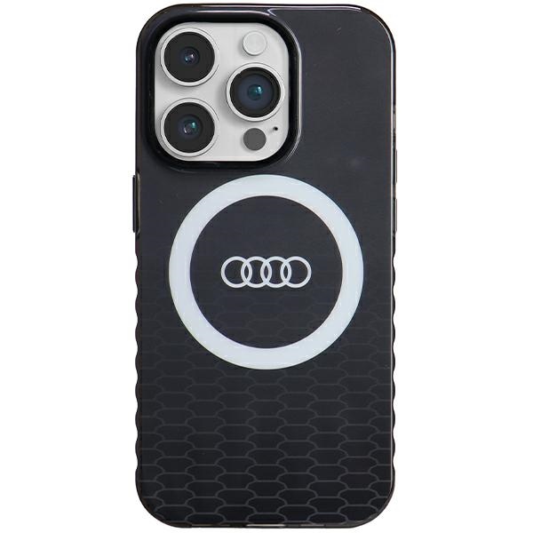 Audi IML Big Logo Magnetinis dėklas iPhone 14 Pro - juodas