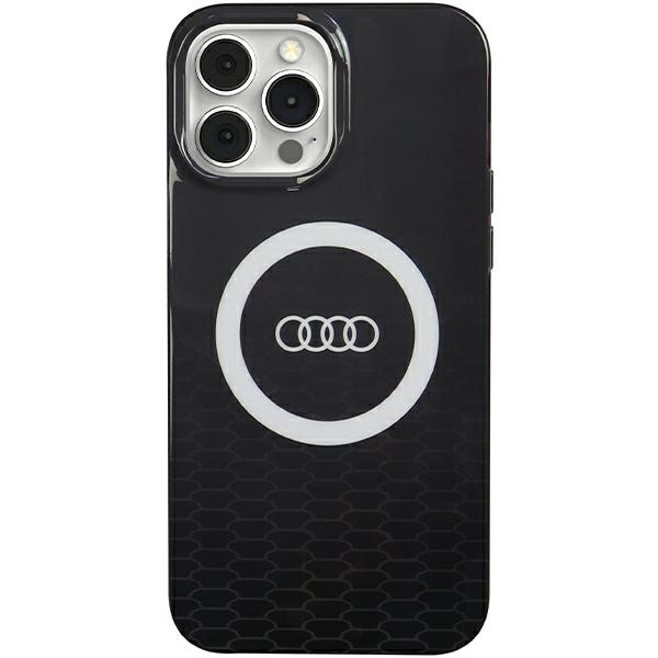 Audi IML Didelis Logotipas Magnetinis dėklas telefonui iPhone 13 Pro / 13 - juodas