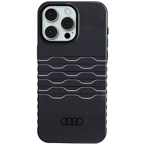 Audi IML MagSafe dėklas telefonui iPhone 15 Pro Max - juodas