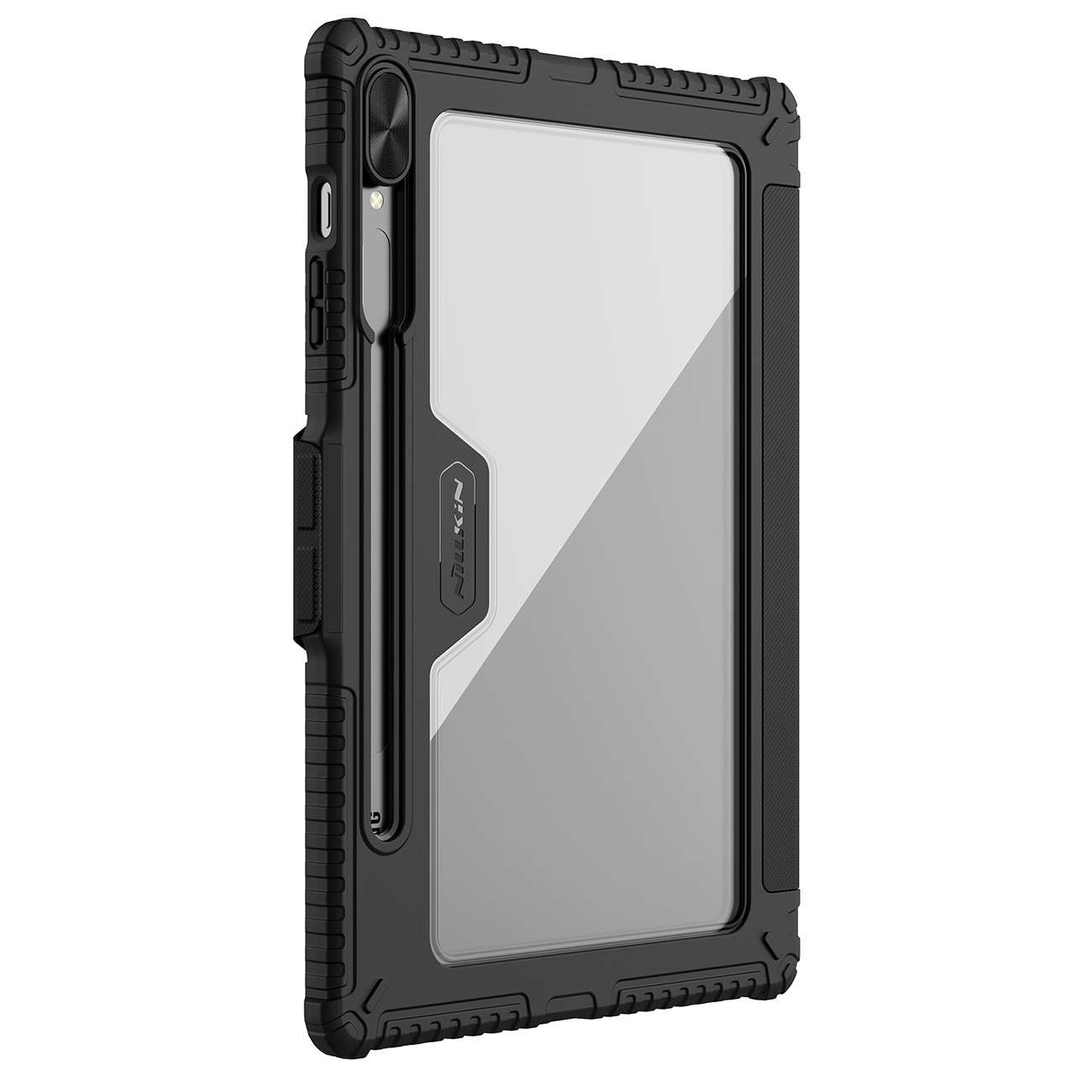 Nillkin Bumper Leather Case Pro dėklas Samsung Galaxy Tab S9+ - juodas
