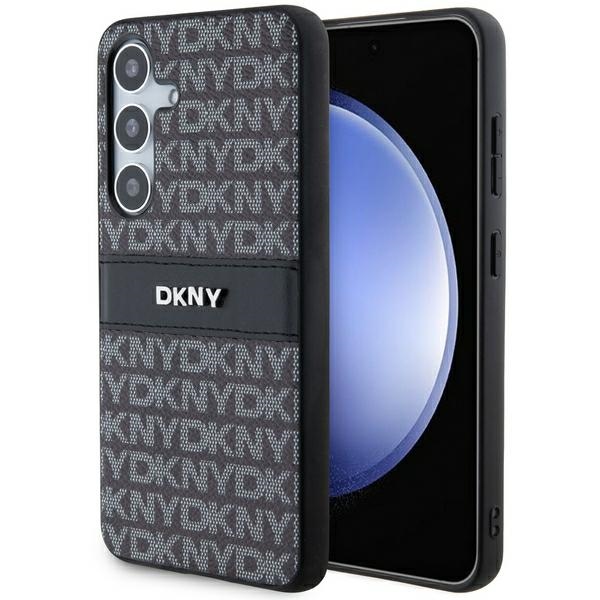 DKNY odinis Mono Stripe ir Metal Logo dėklas telefonui Samsung Galaxy S24 - juodas