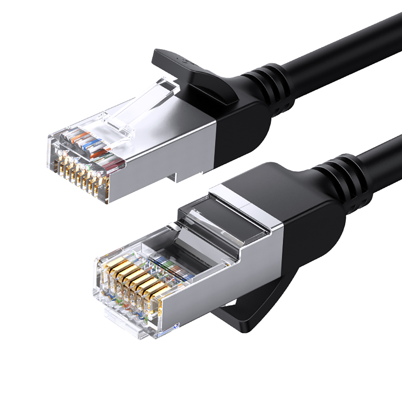 Ugreen NW101 50193 Ethernet Cat 6 U/UTP apvalus laidas 3m - juodas