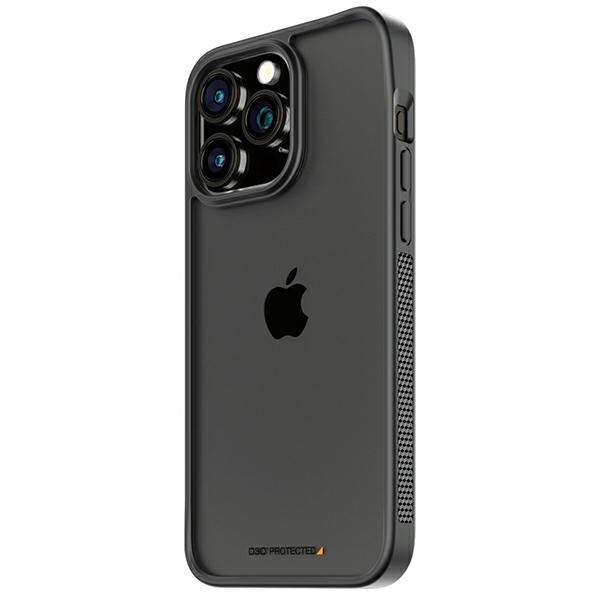 PanzerGlass ClearCase Dėklas telefonui iPhone 15 Pro Max – militārā klasė sertifikuotas, ska idrus ir juodas