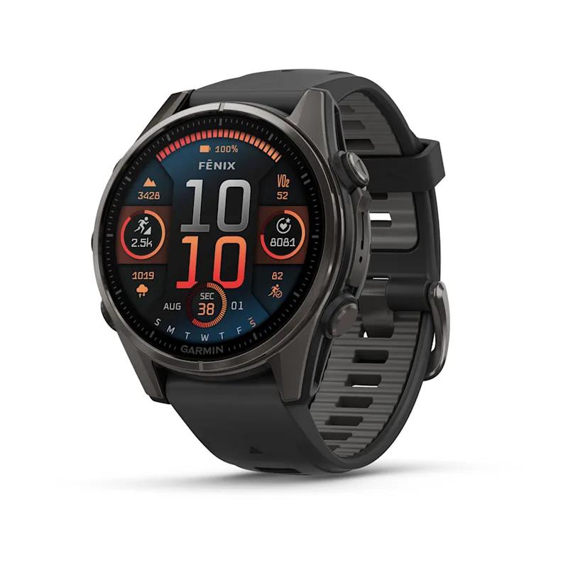 Išmanusis laikrodis Garmin Fenix 8 Sapphire juodas/pilkas