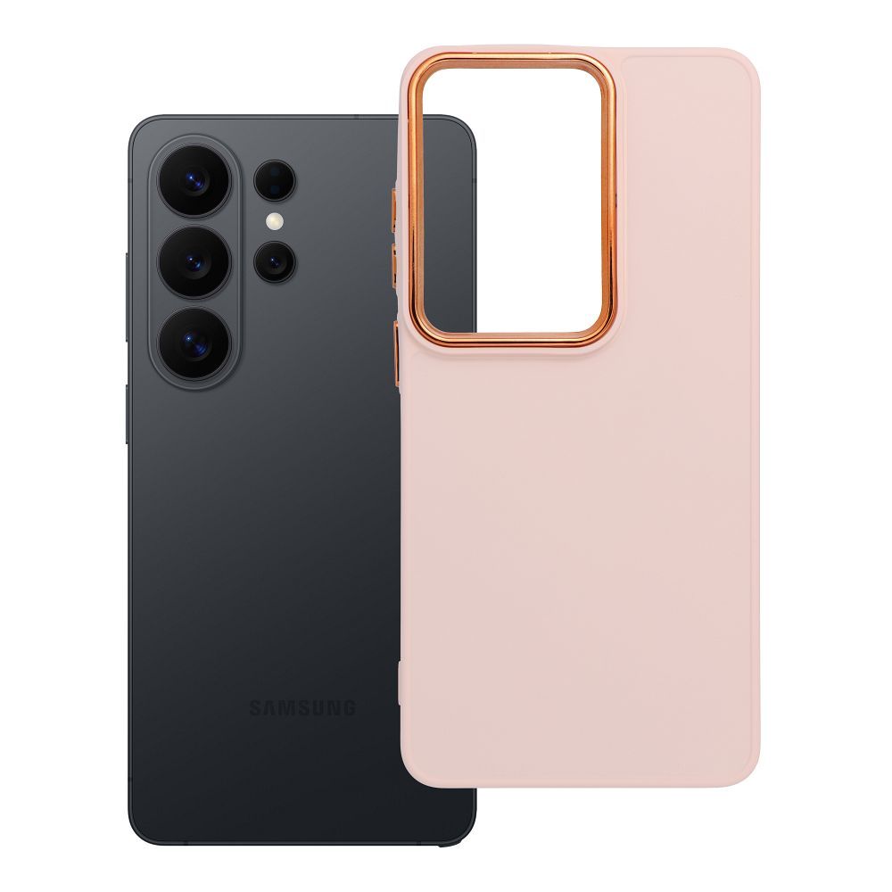 FRAME dėklas telefonui SAMSUNG S26 Ultra pudrinės rožinės spalvos