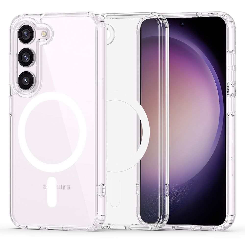 Tech-Protect FlexAir Hybrid Magnetinis dėklas telefonui Samsung Galaxy S23 - skaidrus