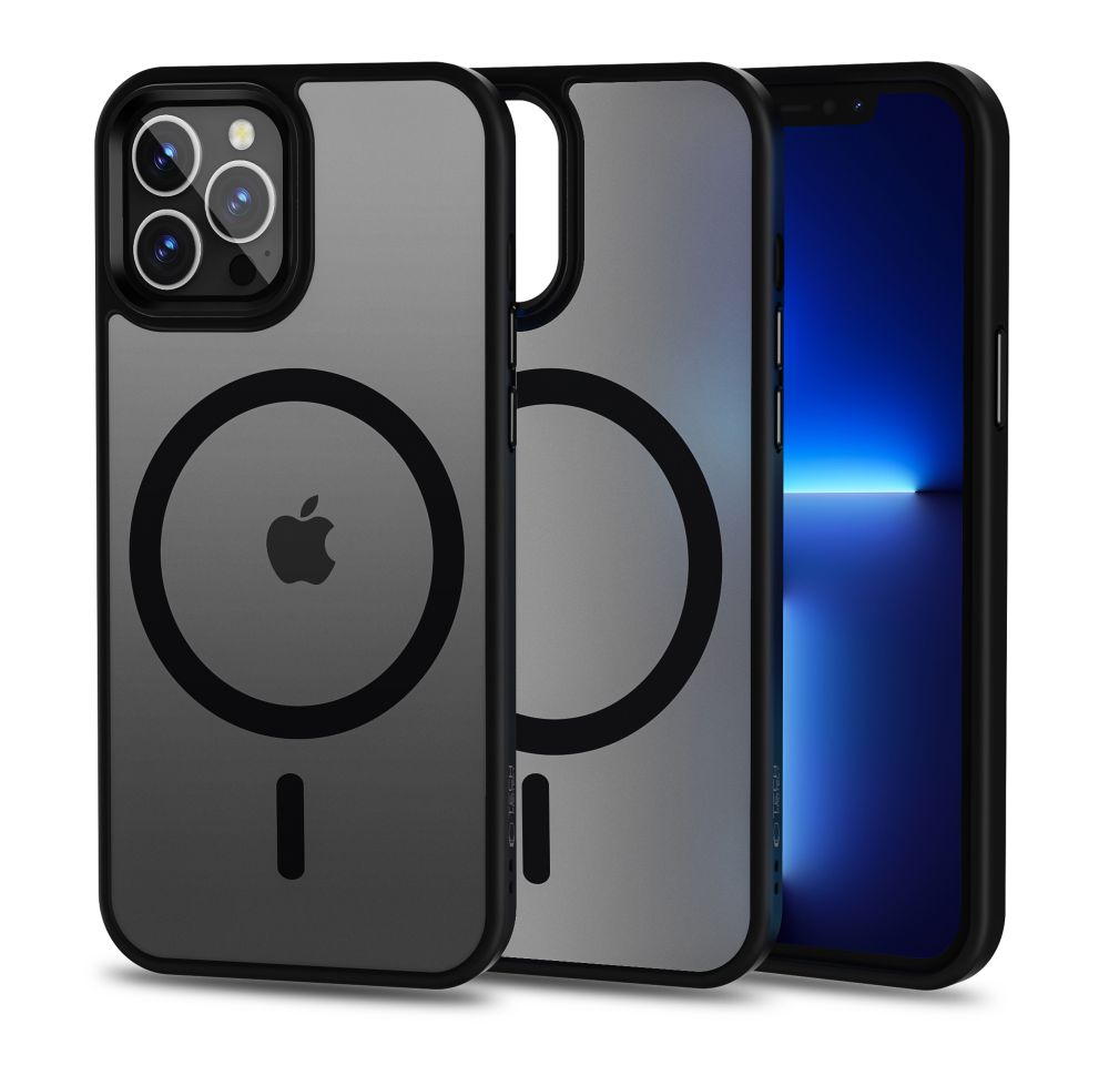 Tech-Protect MagMat MagSafe iPhone 12 Pro Max dėklas - matinis juodas