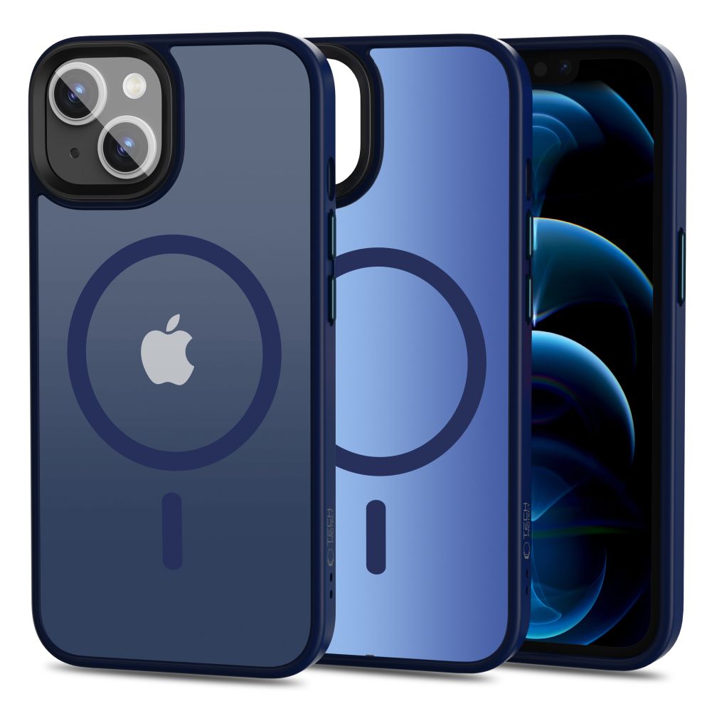 Tech-Protect MagMat Magnetinis dėklas iPhone 13 - matinė tamsiai mėlyna
