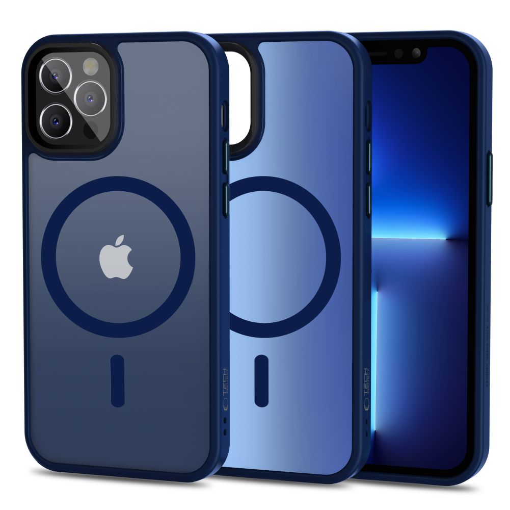 Tech-Protect MagMat Magnetinis dėklas iPhone 12 / 12 Pro - matinė tamsiai mėlyna