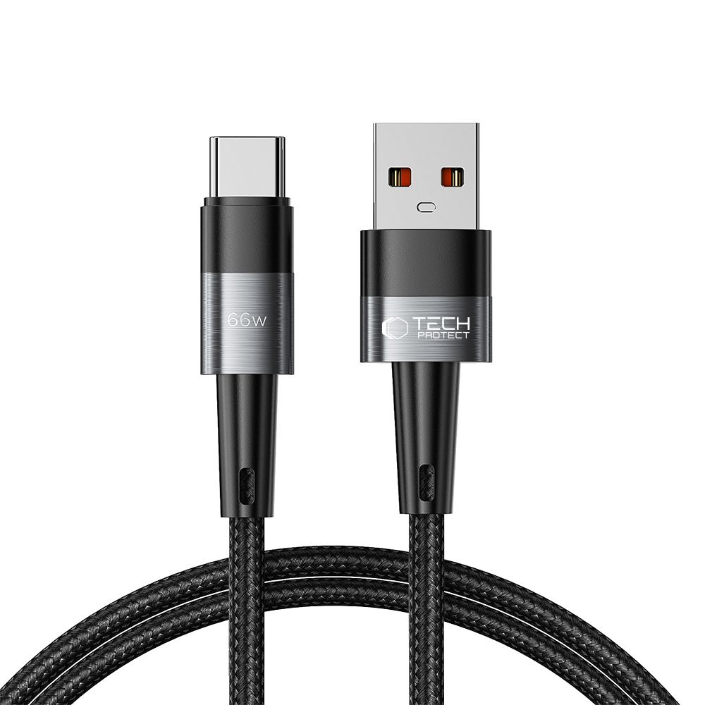 Tech-Protect UltraBoost USB-C / USB-C kabelis 66W 6A 1m - pilkas