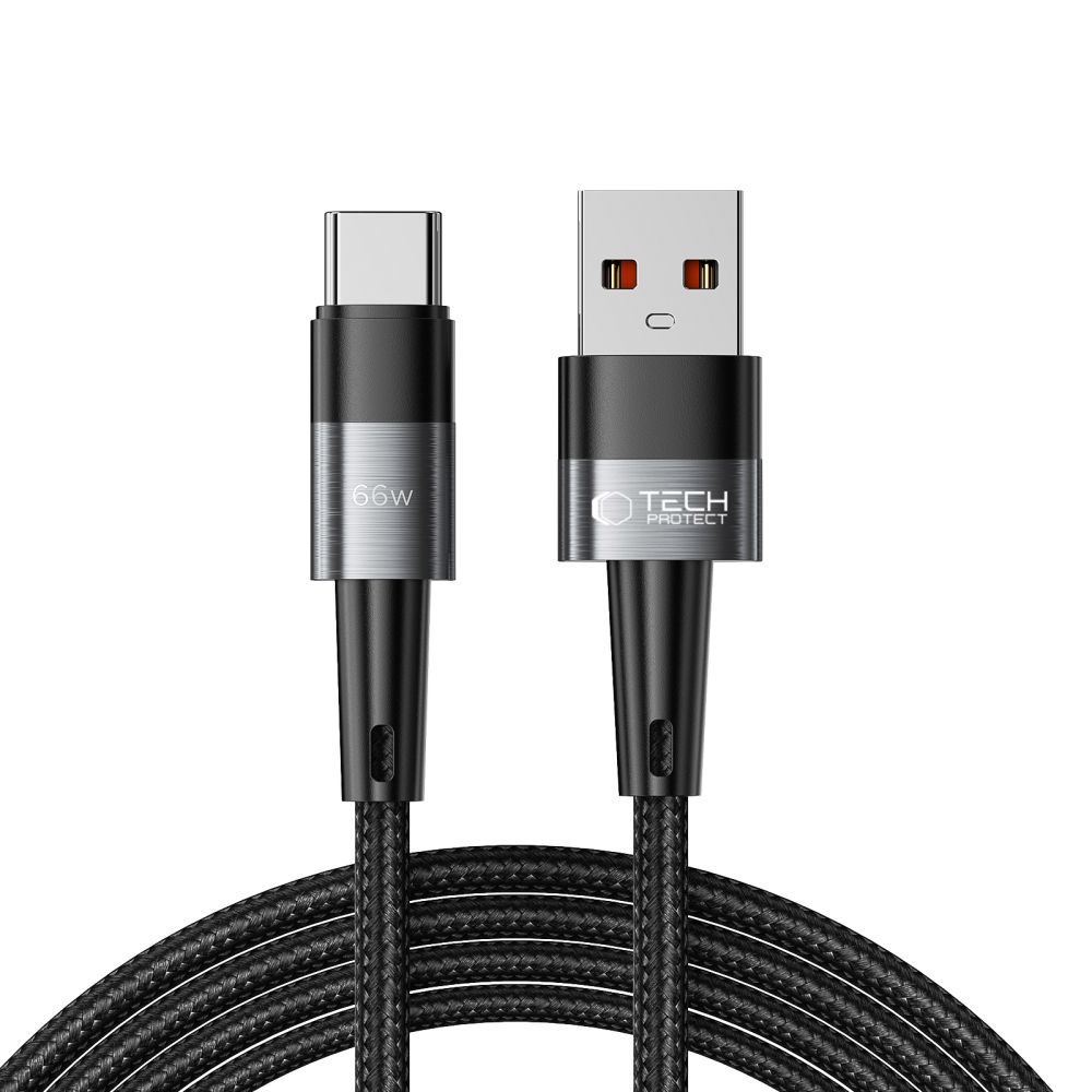 Tech-Protect UltraBoost кабель USB-C USB-C 66W 6A 2м - серый