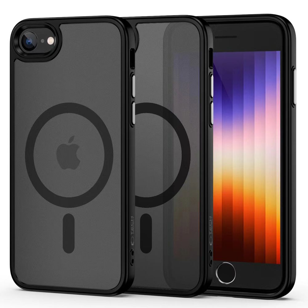 Tech-Protect MagMat MagSafe dėklas iPhone 7 / 8 / SE 2020 / 2022 - matinė juoda