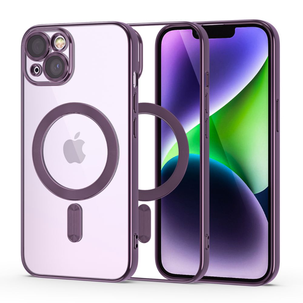 Tech-Protect MagShine Line MagSafe iPhone 14 dėklas - violetinė