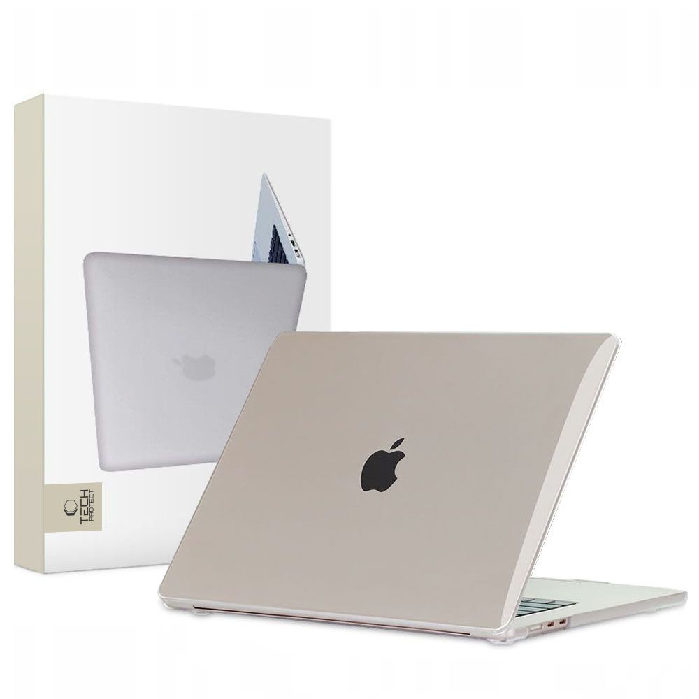 Tech-Protect SmartShell dėklas MacBook Air 15" M2 / M3 / 2023-2024 - skaidrus