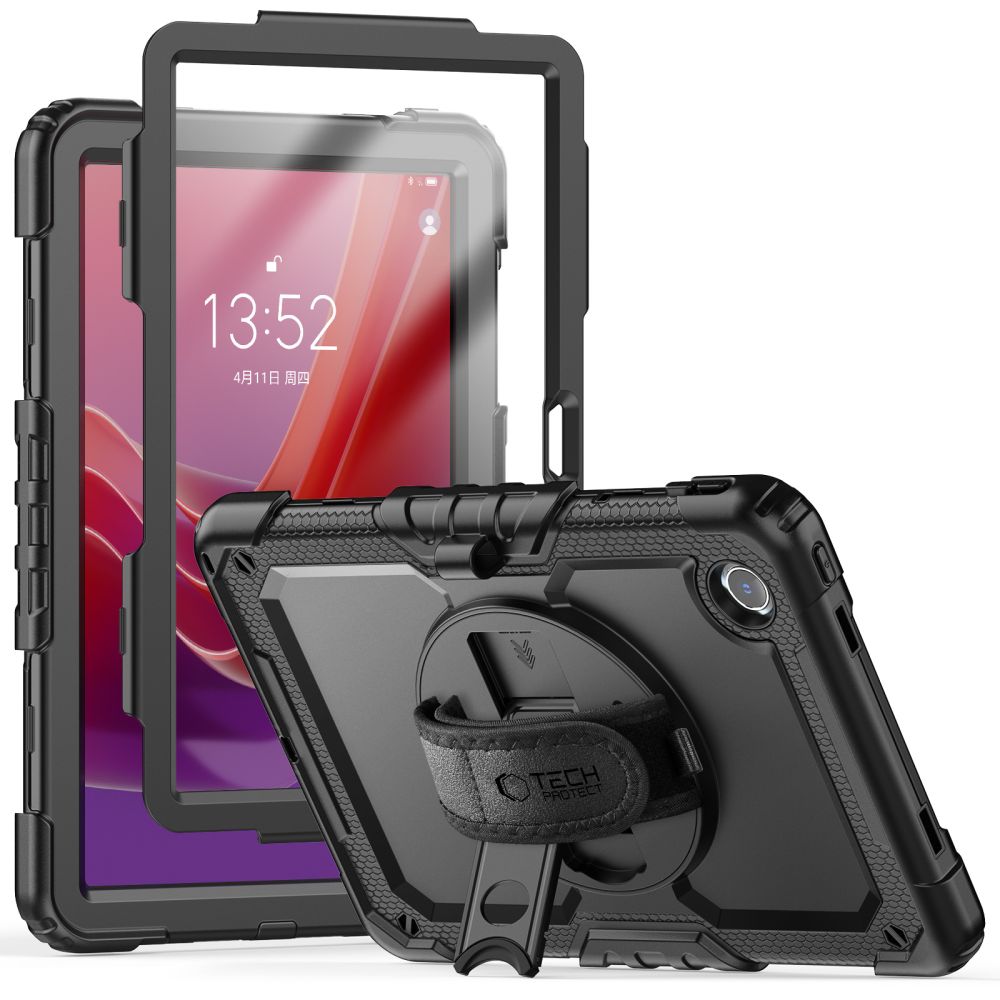 Tech-Protect Solid360 dėklas planšetiniam kompiuteriui Lenovo Tab M11 11.0 TB-330 - juodas