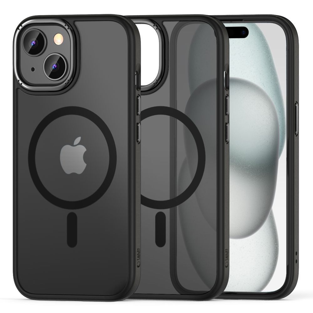 Tech-Protect MagMat 2 Magnetinis dėklas telefonui iPhone 15 - matinis juodas