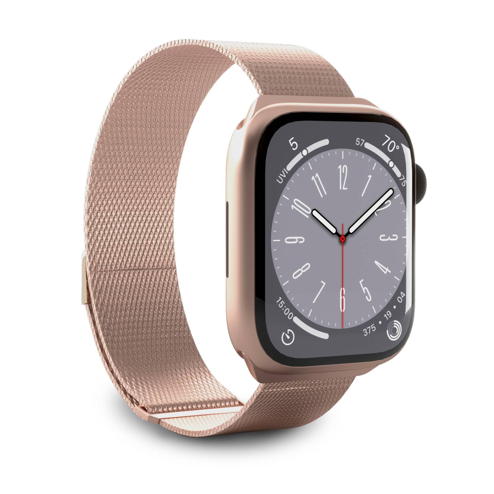 Puro Milanese nerūdijančio plieno Apple Watch dirželis 38/40/41mm - rožinis