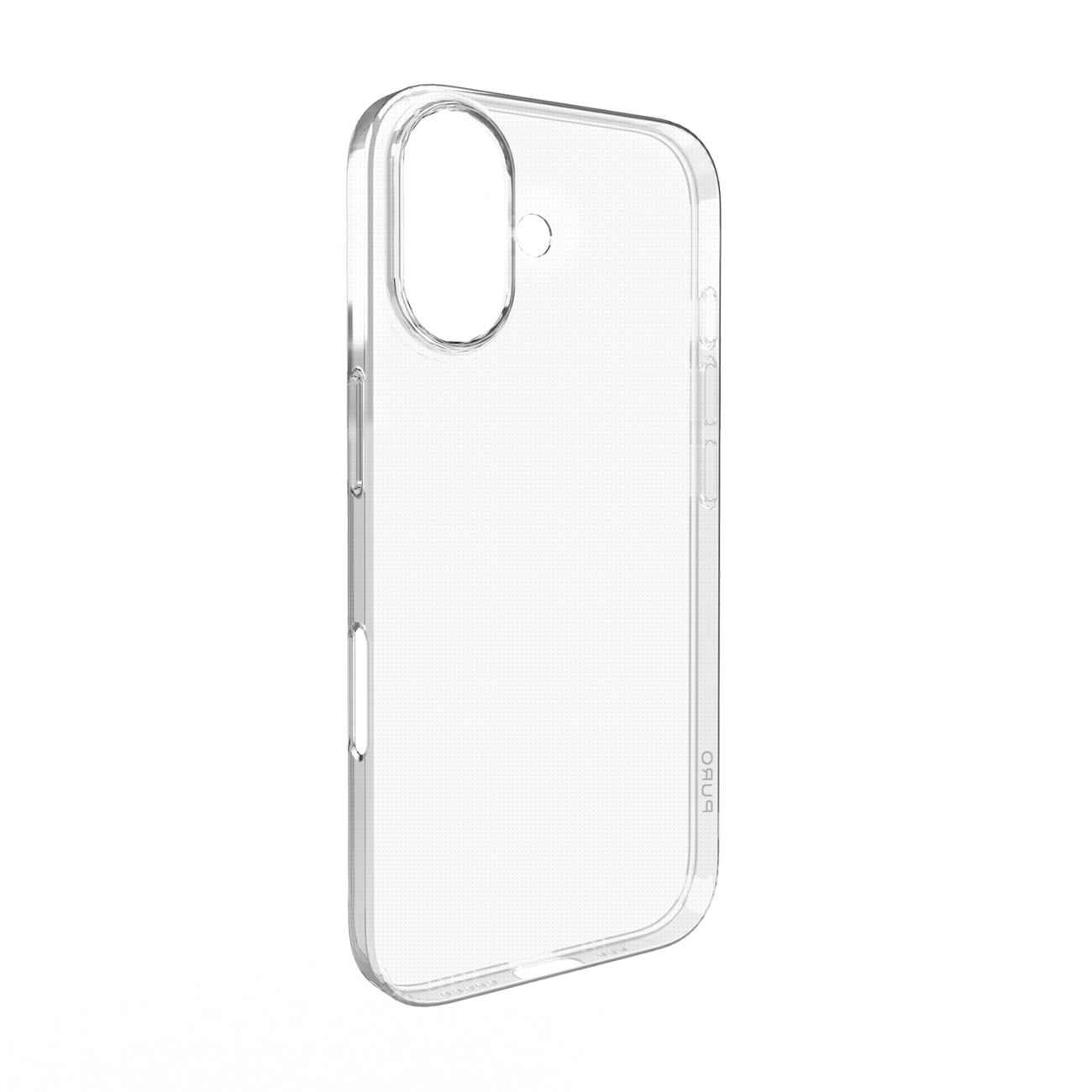 Puro 03 Nude silikoninis dėklas telefonui iPhone 16 - permatomas