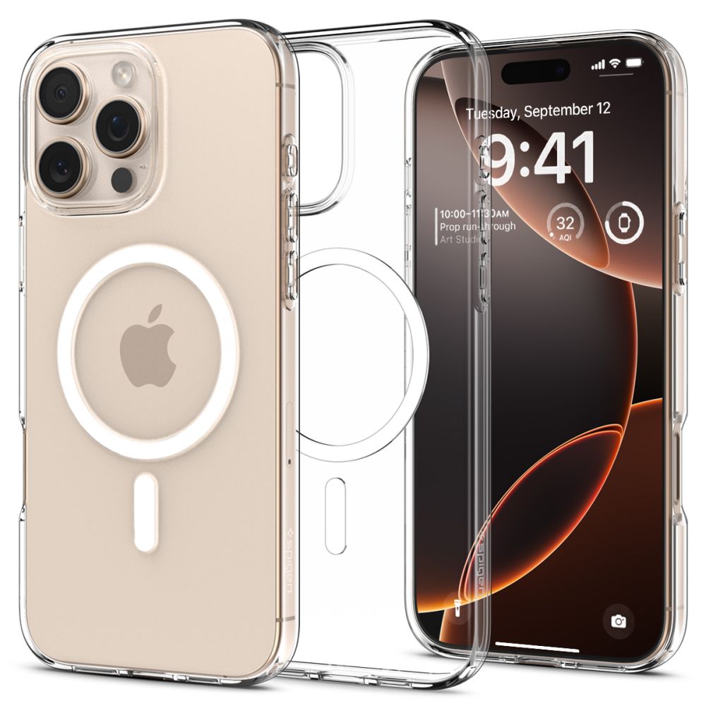 Spigen Liquid Crystal Mag Magnetinis dėklas iPhone 16 Pro - skaidrus