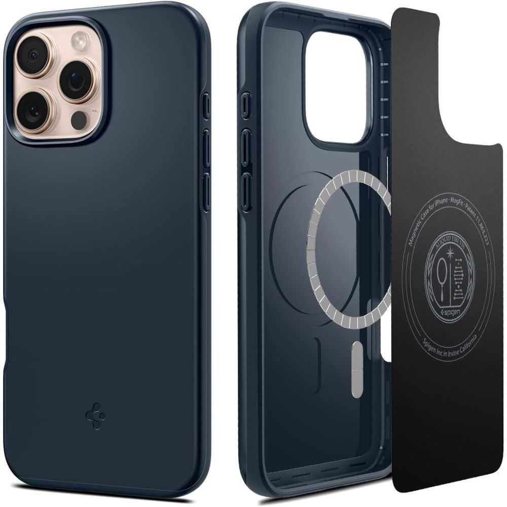 Spigen Thin Fit Magnetinis dėklas telefonui iPhone 16 Pro Max - tamsiai pilkas