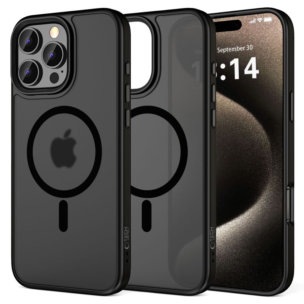 Tech-Protect MagMat Magnetinis dėklas telefonui iPhone 16 Pro - juodas