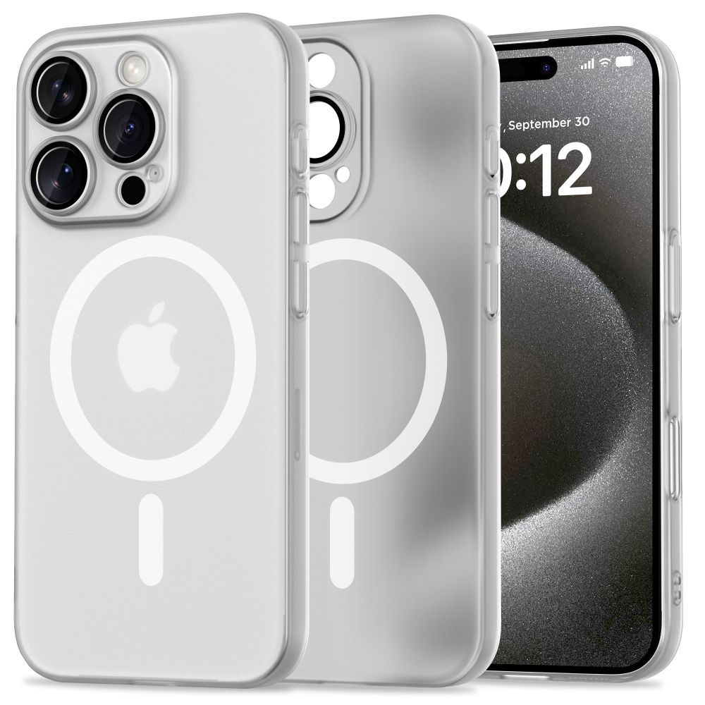 Tech-Protect MagSlim Magnetinis dėklas telefonui iPhone 16 Pro - baltas
