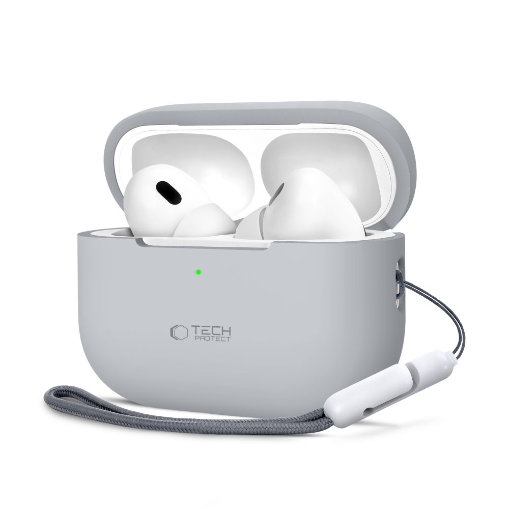 Tech-Protect silikoninis dėklas Apple AirPods Pro 1 / 2 - pilkas
