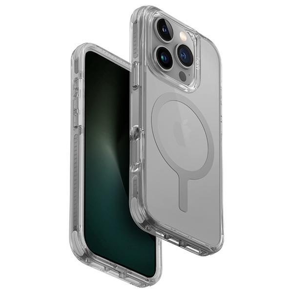 Uniq Combat iPhone 16 Pro 6.3" Magnetinis įkrovimo dėklas pilkas/akmens pilkas