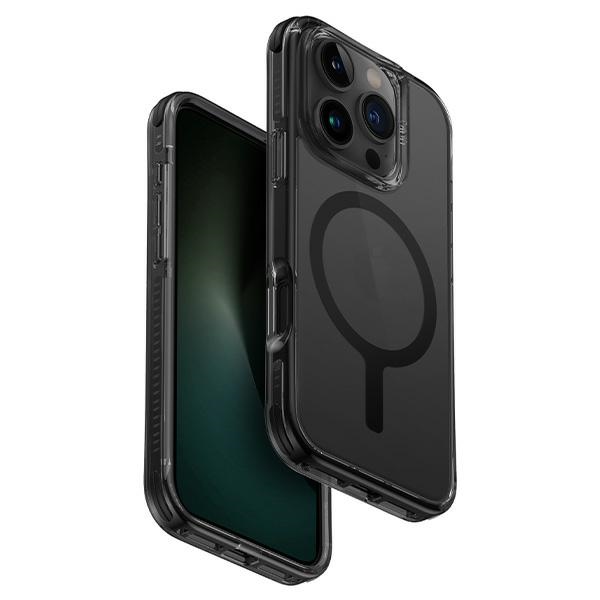 Uniq Combat iPhone 16 Pro Max 6.9" dėklas su Magclick įkrovimu juodas / anglies juodas